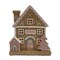 7.5" Gingerbread House – Festive Pastel Christmas Decor LED Light-Up Resin